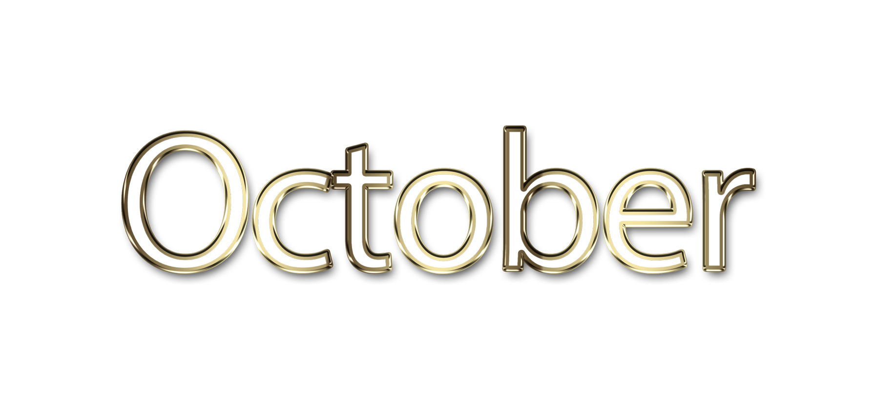 October png, word October png, October word png, October text png, October letters png, October word art typography PNG images, transparent png